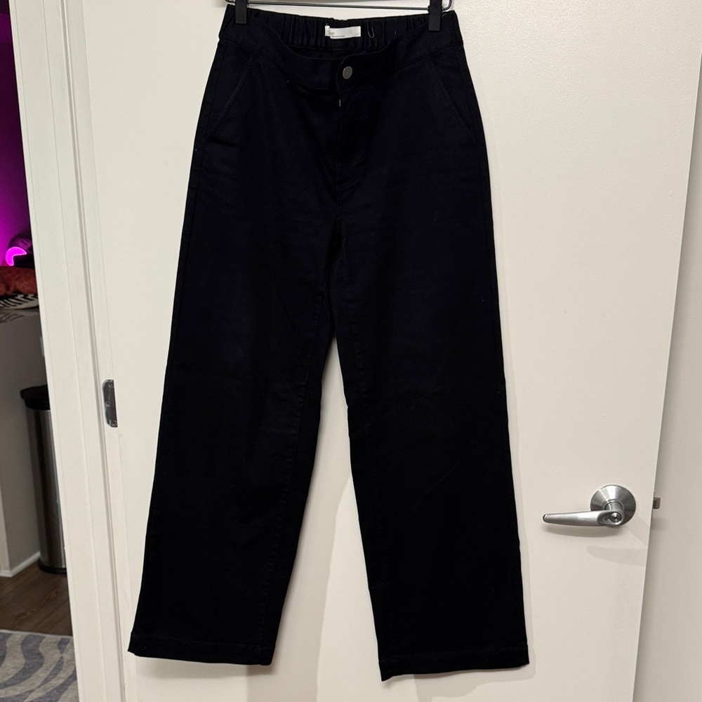 Oak and Fort Black Jeans with Stretch Waist